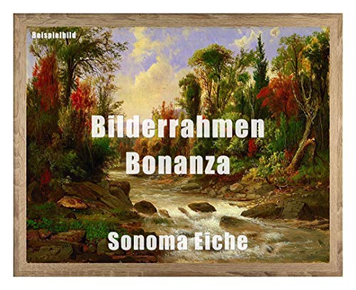 Homedecoration Bilderrahmen Bonanza Bildgröße 75x98 cm in Sonoma Eiche mit Acrylglas klar 1 mm von Homedecoration