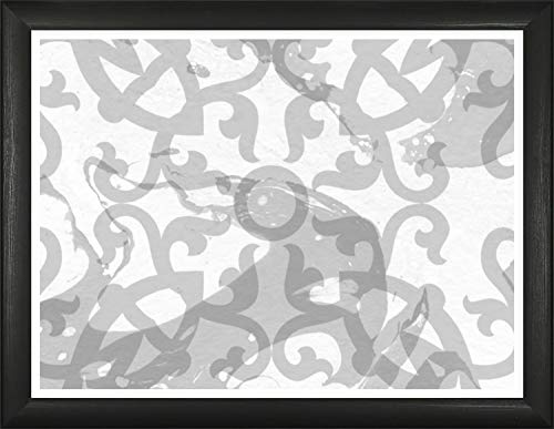Homedecoration Bilderrahmen Colonia 50 x 70 cm mit leicht abgerundetem Profil in Schwarz gemasert mit Acrylglas klar 1mm für Bilder Fotos Kunstdrucke Poster Puzzle von Homedecoration