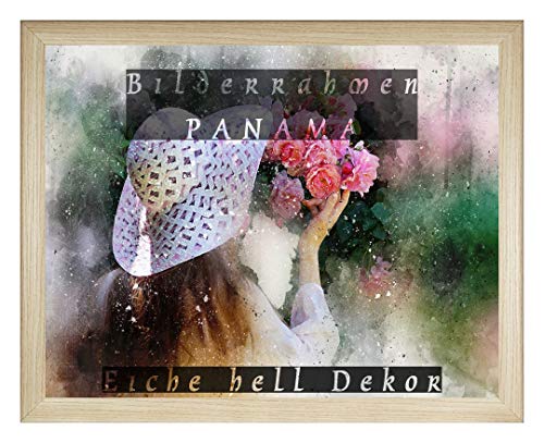 Homedecoration Bilderrahmen Panama 22 x 35 cm Eiche Hell Dekor mit Acrylglas Antireflex 1 mmm von Homedecoration