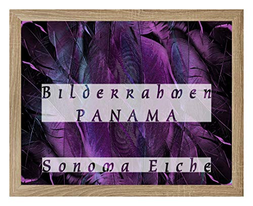 Homedecoration Bilderrahmen Panama 43 x 55 cm Sonoma Eiche mit Acrylglas Antireflex 1 mmm von Homedecoration