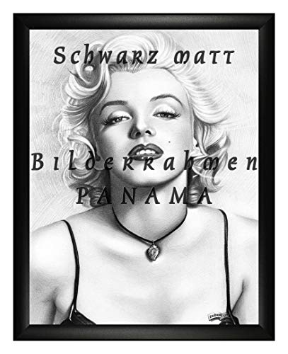 Homedecoration Bilderrahmen Panama 67 x 87 cm Schwarz matt mit Acrylglas Antireflex 1 mmm von Homedecoration