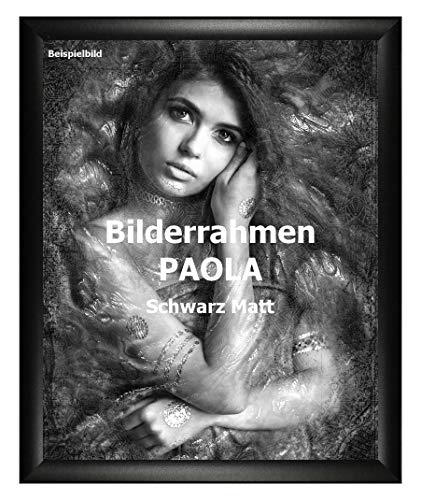 Homedecoration Bilderrahmen Paola 45 x 63 cm Schwarz matt mit Acrylglas Antireflex 1 mm von Homedecoration