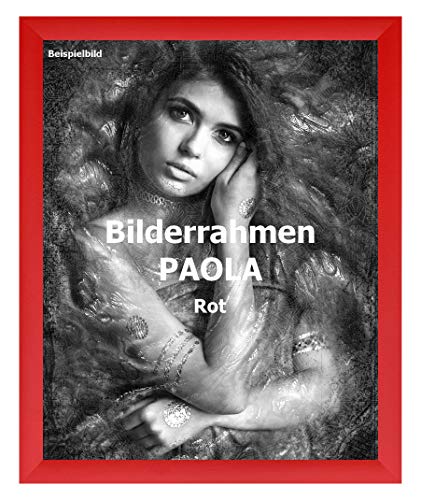 Homedecoration Bilderrahmen Paola 60 x 85 cm Rot mit Acrylglas Antireflex 1 mm von Homedecoration