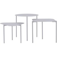 Metall Dreisatz Tische in Grau Dreifußgestell (dreiteilig) von Homedreams