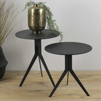 Runde Wohnzimmer Tische im Industrie und Loft Stil Metallplatte (zweiteilig) von Homedreams