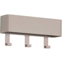 Design Metall Wandhaken modern in Taupe pulverbeschichtet von Homedreams