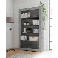 Design Standregal in Beton Grau und Dunkelgrau 110 cm breit von Homedreams