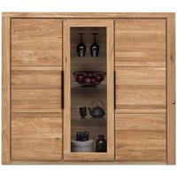 Esszimmer Highboard in Eichefarben 2 Holztüren 1 Glastür von Homedreams