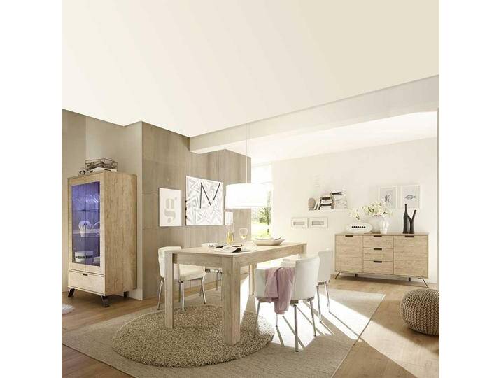 Esszimmer Set im Retro Style Eiche (dreiteilig) von Homedreams