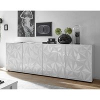 Esszimmer Sideboard in Weiß Hochglanz 4-türig von Homedreams