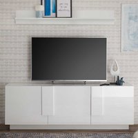 Fernsehlowboard Weiss mit Hochglanz Oberfläche modernes Design von Homedreams