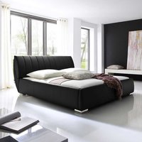 Futonbett in Schwarz mit Bettkasten von Homedreams