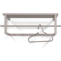 Garderobe Metall Taupe in modernem Design 5 Kleiderhaken von Homedreams