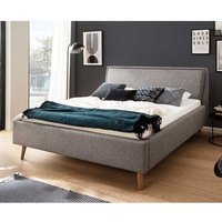 Gepolstertes Bett im Skandi Design 50 cm Einstiegshöhe von Homedreams