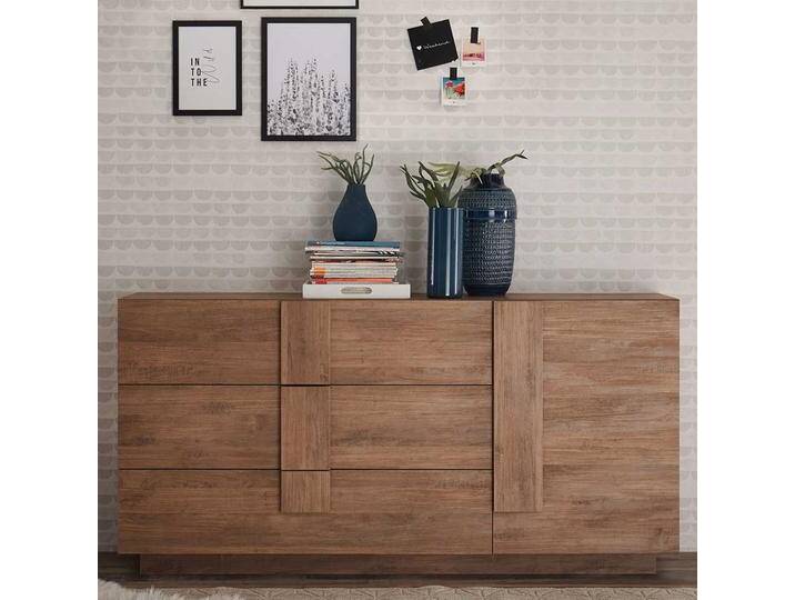 Große Kommode in Holzoptik Naturfarben sechs Schubladen Große Kommode in Holzoptik Naturfarben sechs Schubladen von Homedreams