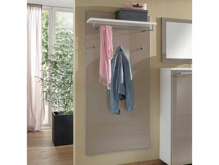 Hängegarderobe in Taupe Weiß Glas beschichtet Hängegarderobe in Taupe Weiß Glas beschichtet von Homedreams