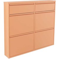 Hängeschrank für Schuhe aus Metall Terracotta pulverbeschichtet von Homedreams