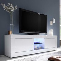 Hochglanz TV Lowboard mit LED Beleuchtung 180 cm breit von Homedreams