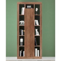 Hochschrank für Bücher in Holzoptik Naturfarben 95 cm breit von Homedreams