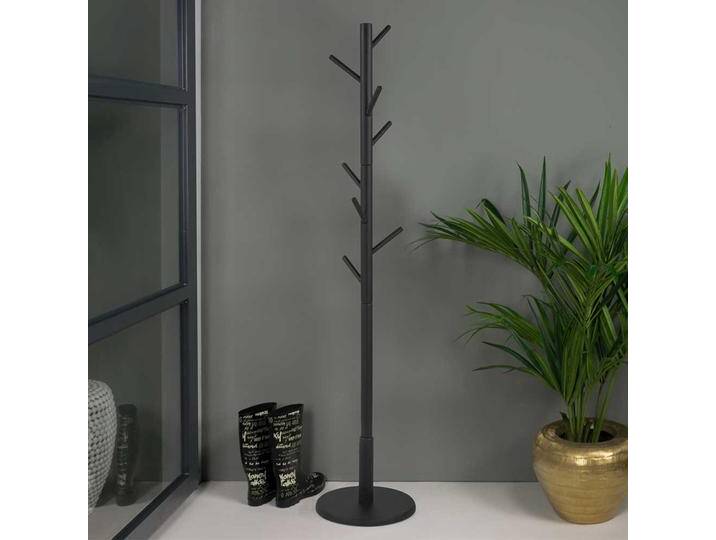 Holz Garderobenständer in Schwarz Skandi Design von Homedreams