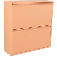 Kleinerschuhschrank aus Stahl Terracotta pulverbeschichtet von Homedreams