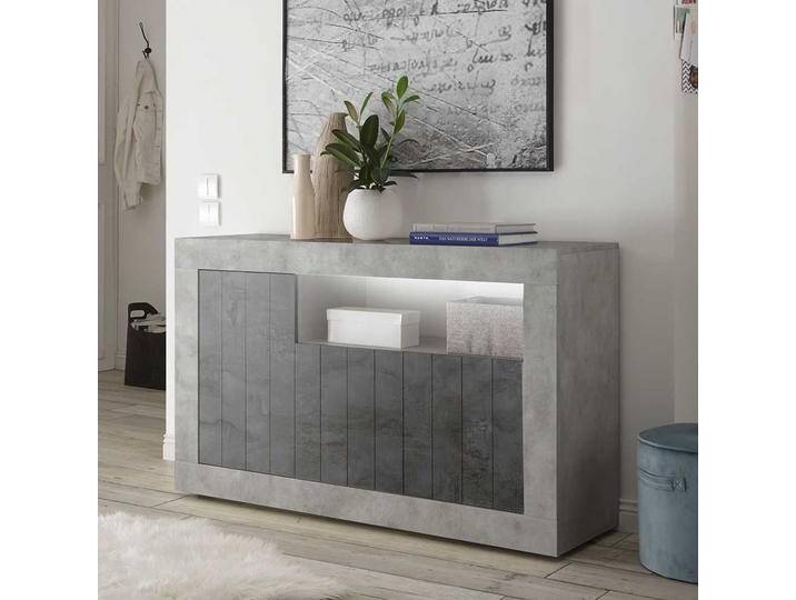 Küchenkommode in Beton Grau und Dunkelgrau modern von Homedreams