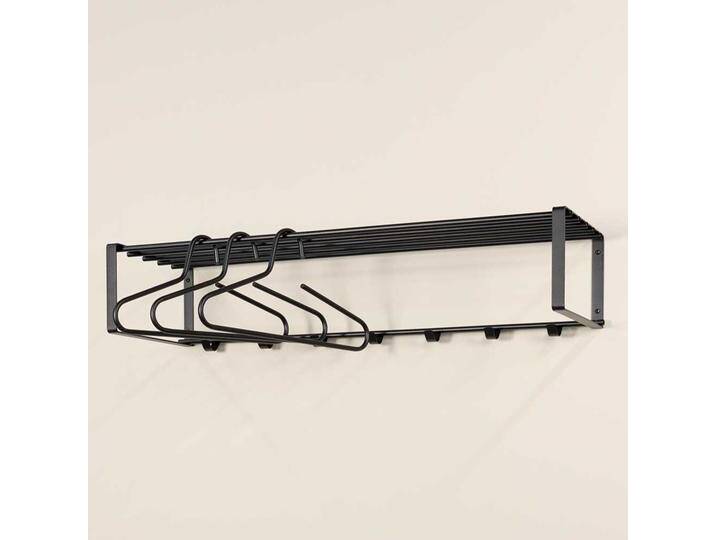 Metall Hängegarderobe modern in Schwarz pulverbeschichtet 100 cm breit Metall Hängegarderobe modern in Schwarz pulverbeschichtet 100 cm breit von Homedreams