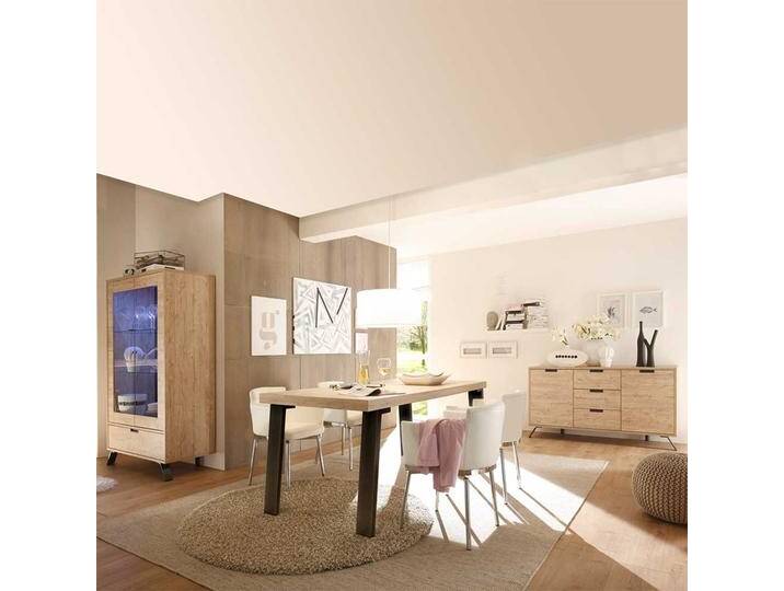 Retro Esszimmermöbel in Eiche Anthrazit modern (dreiteilig) von Homedreams