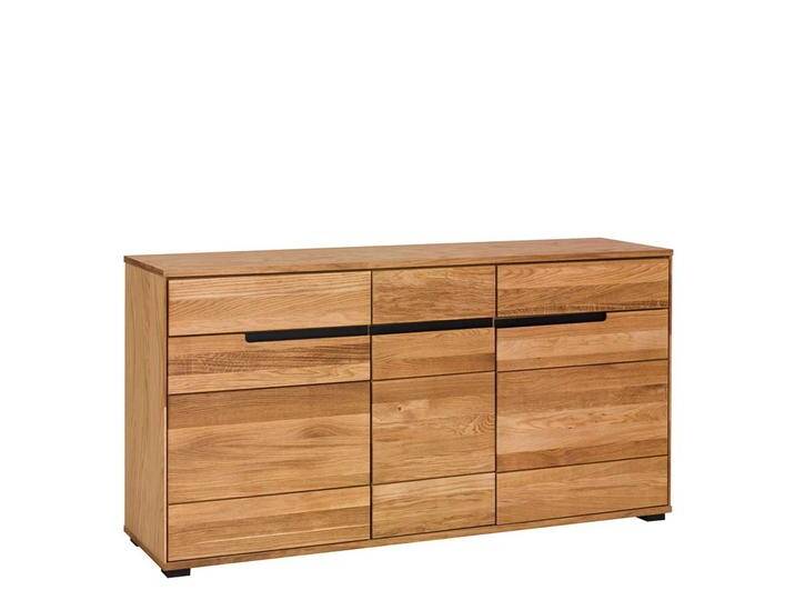 Sideboard teilmassiv in Eichefarben drei Schubladen und Türen von Homedreams