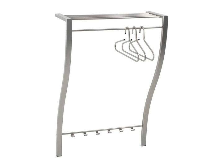 Stahl Wandgarderobe 75 cm breit Hutablage Kleiderstange Haken Stahl Wandgarderobe 75 cm breit Hutablage Kleiderstange Haken von Homedreams