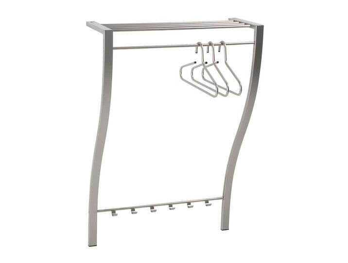 Stahl Wandgarderobe 75 cm breit Hutablage Kleiderstange Haken Stahl Wandgarderobe 75 cm breit Hutablage Kleiderstange Haken von Homedreams