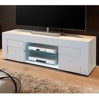 TV-Element Weiß Lack in modernem Design 181 cm breit - 44 cm hoch von Homedreams