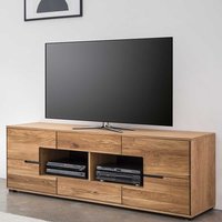 TV Unterschrank Eiche teilmassiv in modernem Design 190 cm breit von Homedreams