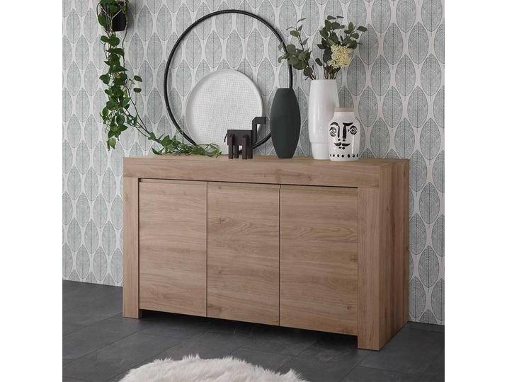Türen Sideboard in Eichefarben Wangengestell von Homedreams