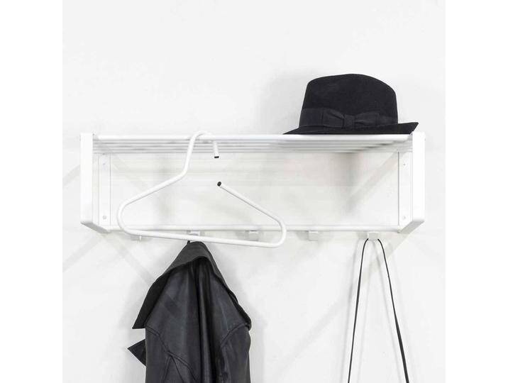 Weiße Hängegarderobe aus Stahl Hutablage Weiße Hängegarderobe aus Stahl Hutablage von Homedreams