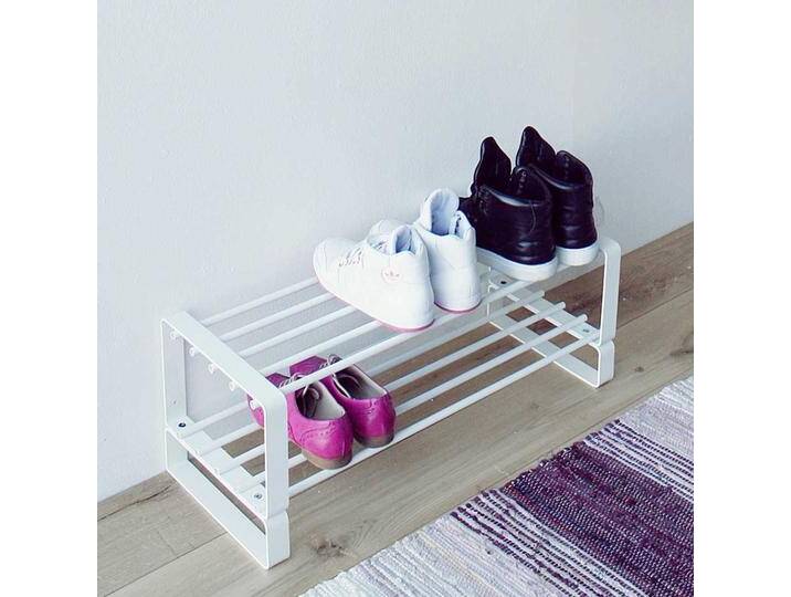 Weißes Schuhregal aus Stahl 70 cm breit Weißes Schuhregal aus Stahl 70 cm breit von Homedreams