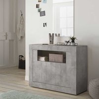 Wohnzimmer Kommode in Beton Grau 110 cm breit von Homedreams