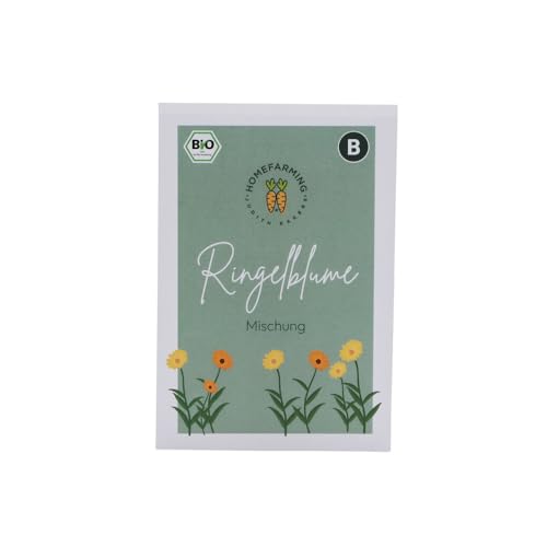 Bio-Saatgut Ringelblume "Mischung", Einzeltüte,HOMEFARMING JUDITH RAKERS von Homefarming Judith Rakers