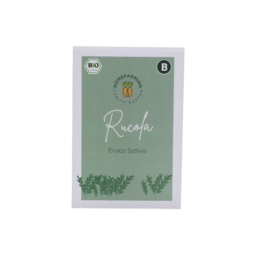 Bio-Saatgut Rucola "Eruca Sativa", Einzeltüte,HOMEFARMING JUDITH RAKERS, samenfestes Saatgut, Aussaat von Homefarming Judith Rakers