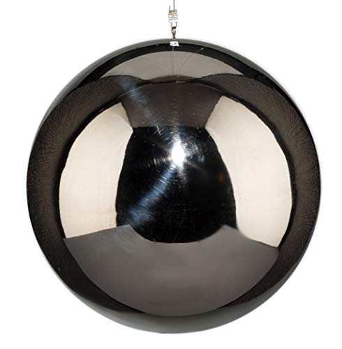 Homefinity Edelstahl Kugel HÄNGER glänzend poliert ca 80 mm / 8 cm mit Aufhängung. 7218510-49 von Homefinity