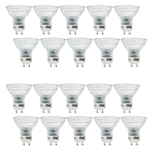 Homefire LED Lampen GU10 Leuchtmittel - 10er Pack 3W Warmweiss Glühbirne Einbaustrahler Ersetzt 50W Halogenlampen 3000K Bulb 120° Abstrahlwinkel Küchenlampe energiesparlampe Wandspot von Homefire