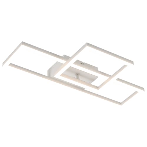 Homefire Deckeneuchte LED Deckenlampe Wohnzimmer: Küchenlampe 20W Weiße Wohnzimmerlampe Modern Design Schlafzimmerlampe Deckenbeleuchtung für Flur Büro von Homefire