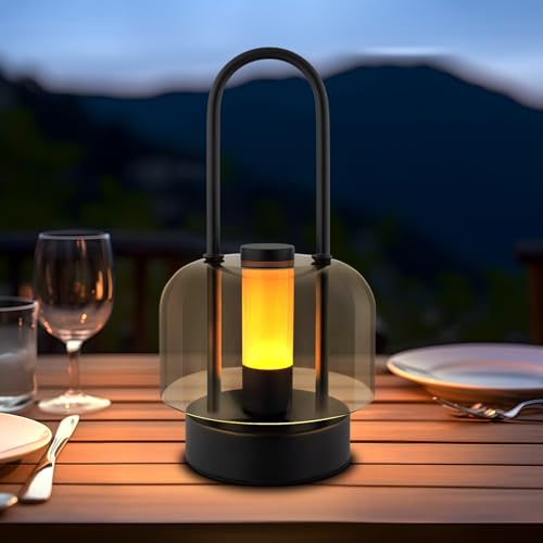 Homefire Tischlampe Akku LED Tragbare Tischleuchte - Kabellos Nachttischlampe Dimmbare 1800K-6500K mit Speicherfunktion USB-C Aufladbar Touch Lampe Für Innen und Aussen Schwarz Homefire Tischlampe Akku LED Tragbare Tischleuchte - Kabellos Nachttischlampe Dimmbare 1800K-6500K mit Speicherfunktion USB-C Aufladbar Touch Lampe Für Innen und Aussen Schwarz von Homefire