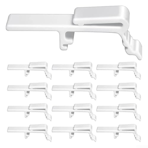12er-Pack Jalousienclips aus Kunststoff – Fenstervolant und Jalousien-Reparatur-Clips – Halten Sie Jalousien Clips Set für Zuhause & Büro von Homefurnishmall