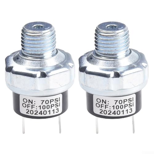 2 Stück 70100PSI Druckschalter für Luftkompressoren 10,2 cm NPT für 12 V/24 V Anwendungen 2 Stück 70100PSI Druckschalter für Luftkompressoren 10,2 cm NPT für 12 V/24 V Anwendungen von Homefurnishmall