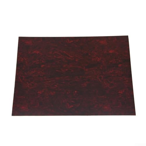 25 x 20 cm Akustikgitarren-Schlagbrett, blanko, PVC, kratzfest, selbstklebend, blanko, mehrfarbig, mit Schutzfolie (rote Schildkröte) von Homefurnishmall