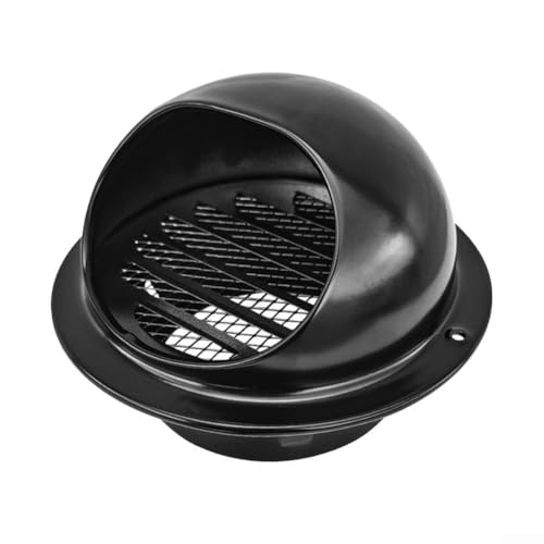 304 Edelstahl-Lüftungsschlitz, rund, externer Abluftauslass, regendicht, Lüftungsgitter mit Netz, Tropfabweiser (100 mm) von Homefurnishmall