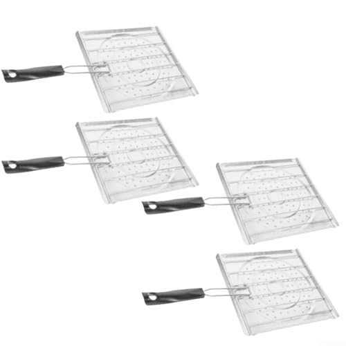 Backbleche 4er Set, Edelstahl Backblech für Toast und Grillen, Keksbleche Pfanne mit Griff für Camping und Grillen Backbleche 4er Set, Edelstahl Backblech für Toast und Grillen, Keksbleche Pfanne mit Griff für Camping und Grillen von Homefurnishmall