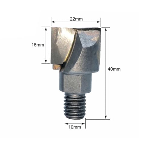 CNC-Fräser-Bit mit 10 mm Schaft, für effiziente Türschloss-Schlitz- und Bodenreinigung, Fräser für Holz- und Kunststoff-Stahltüren (10 x 22) von Homefurnishmall