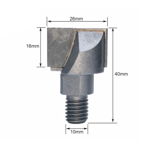CNC-Fräser-Bit mit 10 mm Schaft, für effiziente Türschloss-Schlitz- und Bodenreinigung, Fräser für Holz- und Kunststoff-Stahltüren (10 x 26) von Homefurnishmall